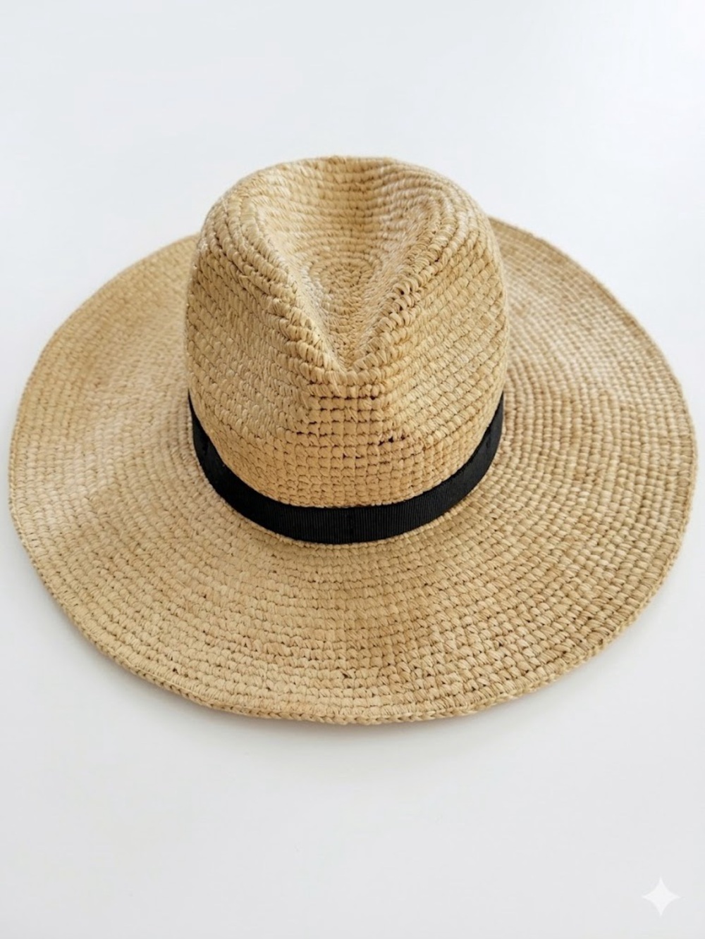 JCrew Wide-Brim Packable Straw Hat Small-Medium